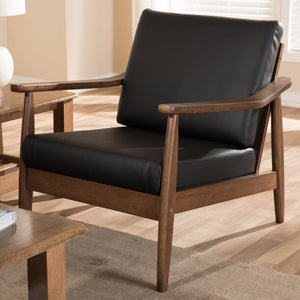   Modern European furniture - Walnut Framed Lounge Chair - www.oroa.com | Oroa.com