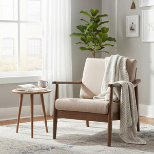   Modern European furniture - Walnut Framed Lounge Chair - www.oroa.com | Oroa.com