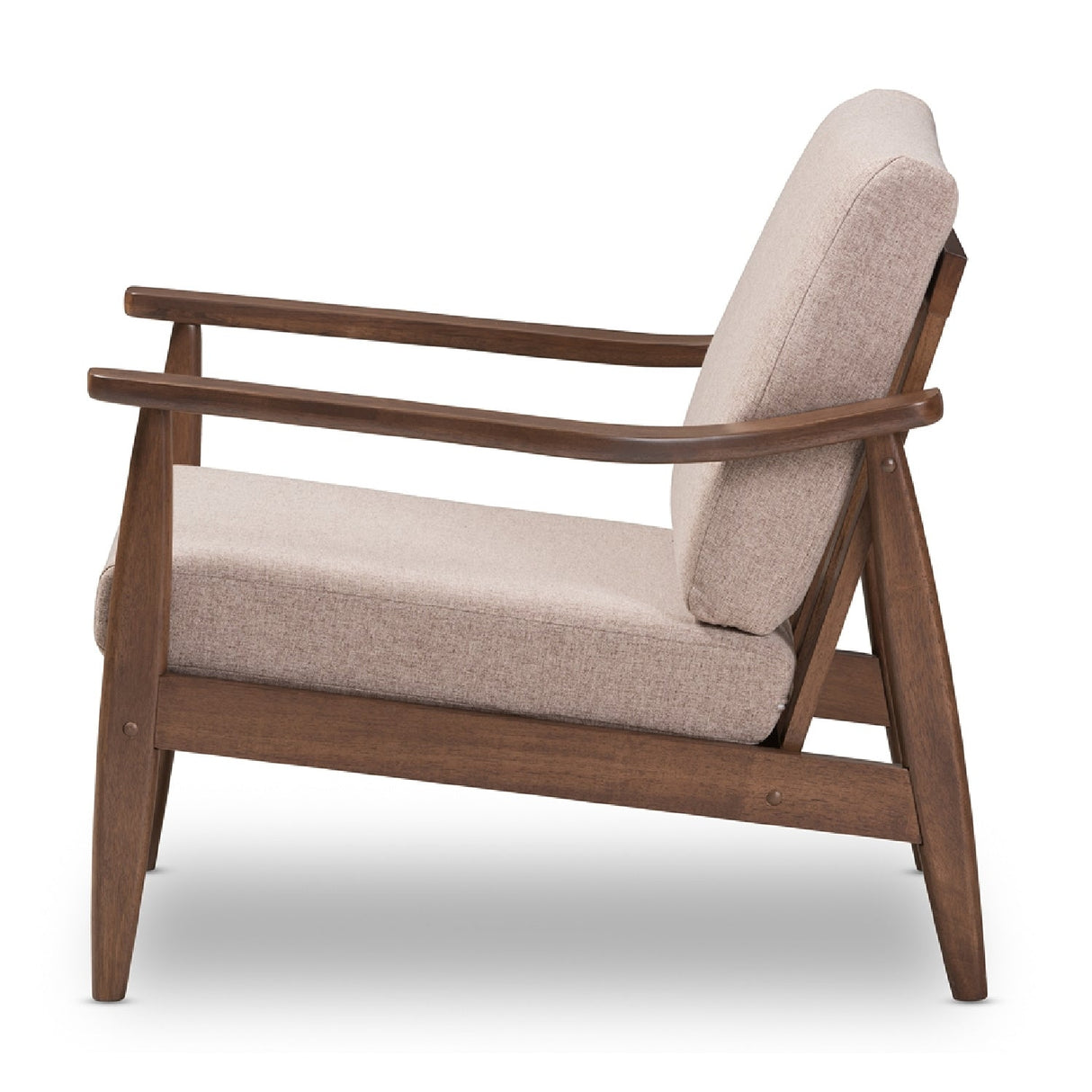   Modern European furniture - Walnut Framed Lounge Chair - www.oroa.com | Oroa.com