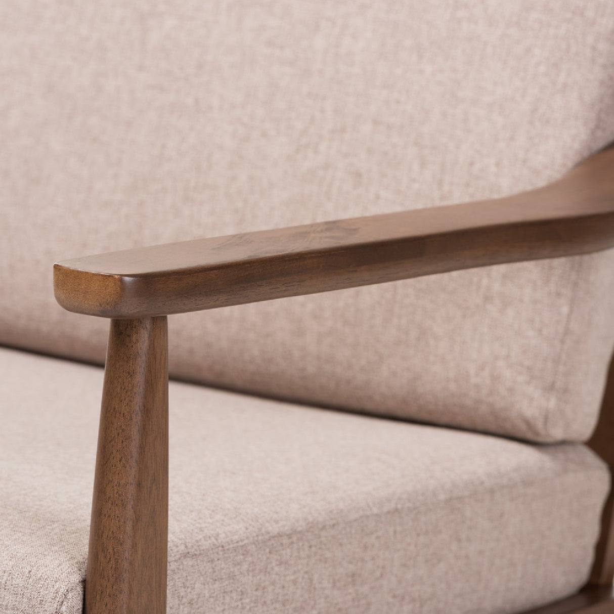   Modern European furniture - Walnut Framed Lounge Chair - www.oroa.com | Oroa.com