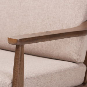   Modern European furniture - Walnut Framed Lounge Chair - www.oroa.com | Oroa.com