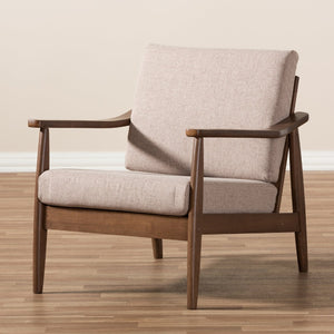   Modern European furniture - Walnut Framed Lounge Chair - www.oroa.com | Oroa.com