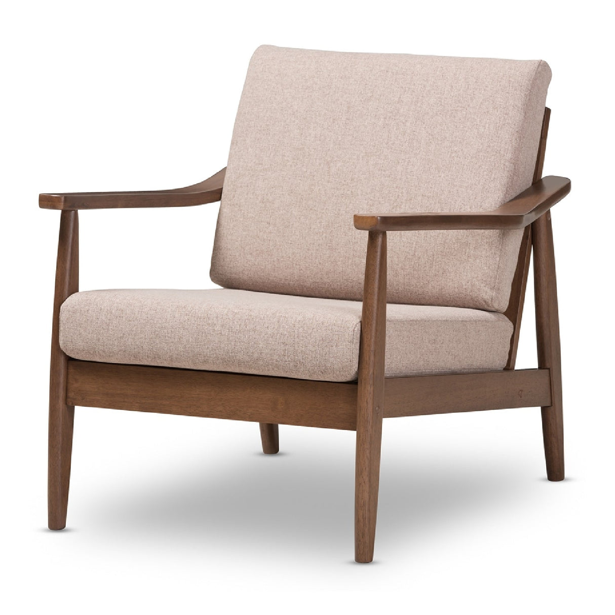   Modern European furniture - Walnut Framed Lounge Chair - www.oroa.com | Oroa.com