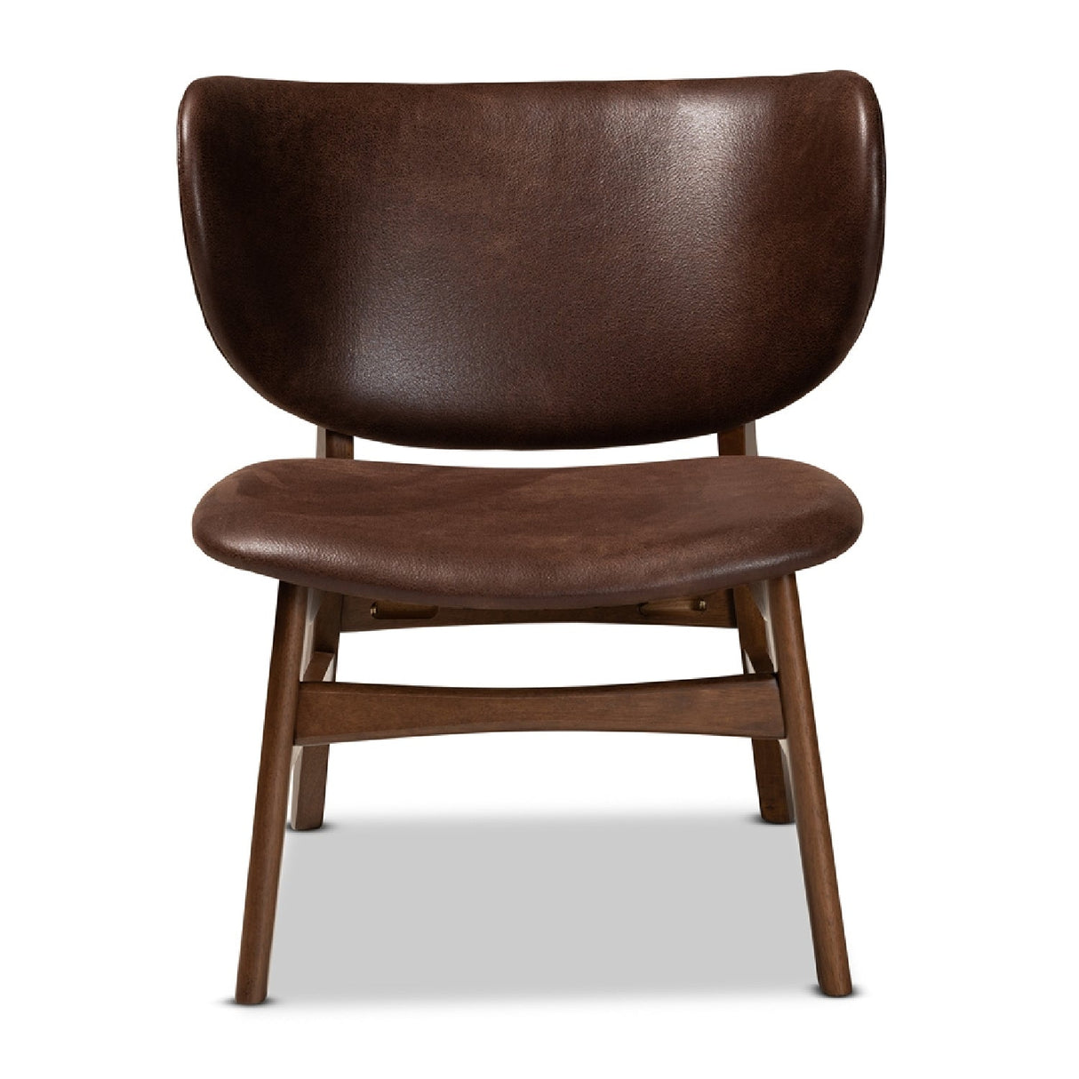   Modern European furniture - Brown Leather Effect Accent Chair  - www.oroa.com | Oroa.com