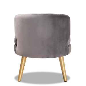   Modern European furniture - Round Velvet Accent Chair - www.oroa.com | Oroa.com