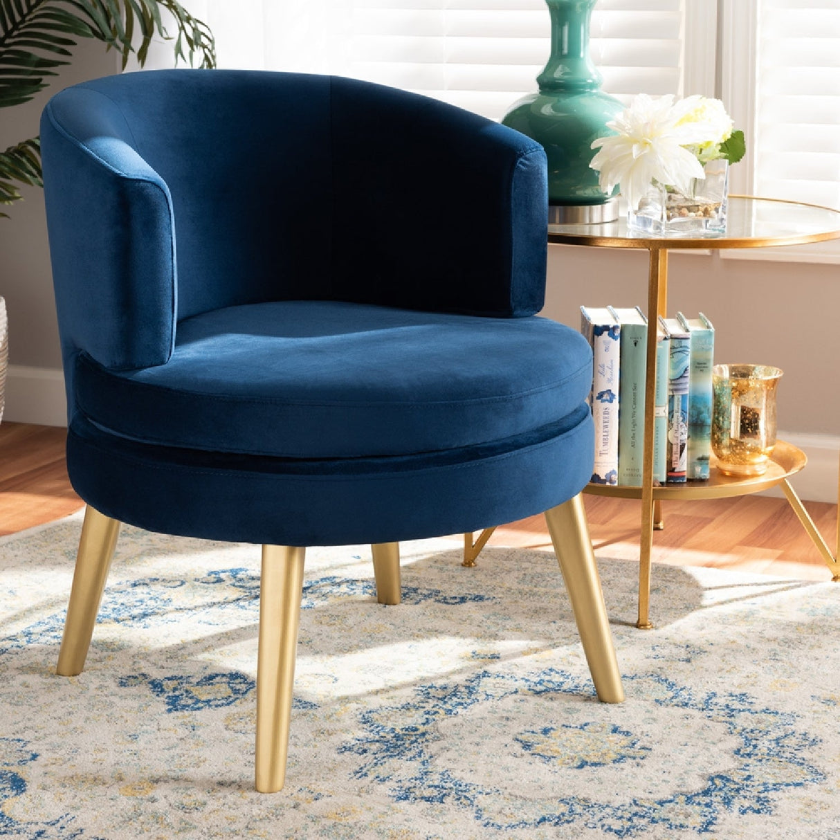   Modern European furniture - Round Velvet Accent Chair - www.oroa.com | Oroa.com