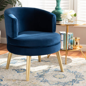   Modern European furniture - Round Velvet Accent Chair - www.oroa.com | Oroa.com