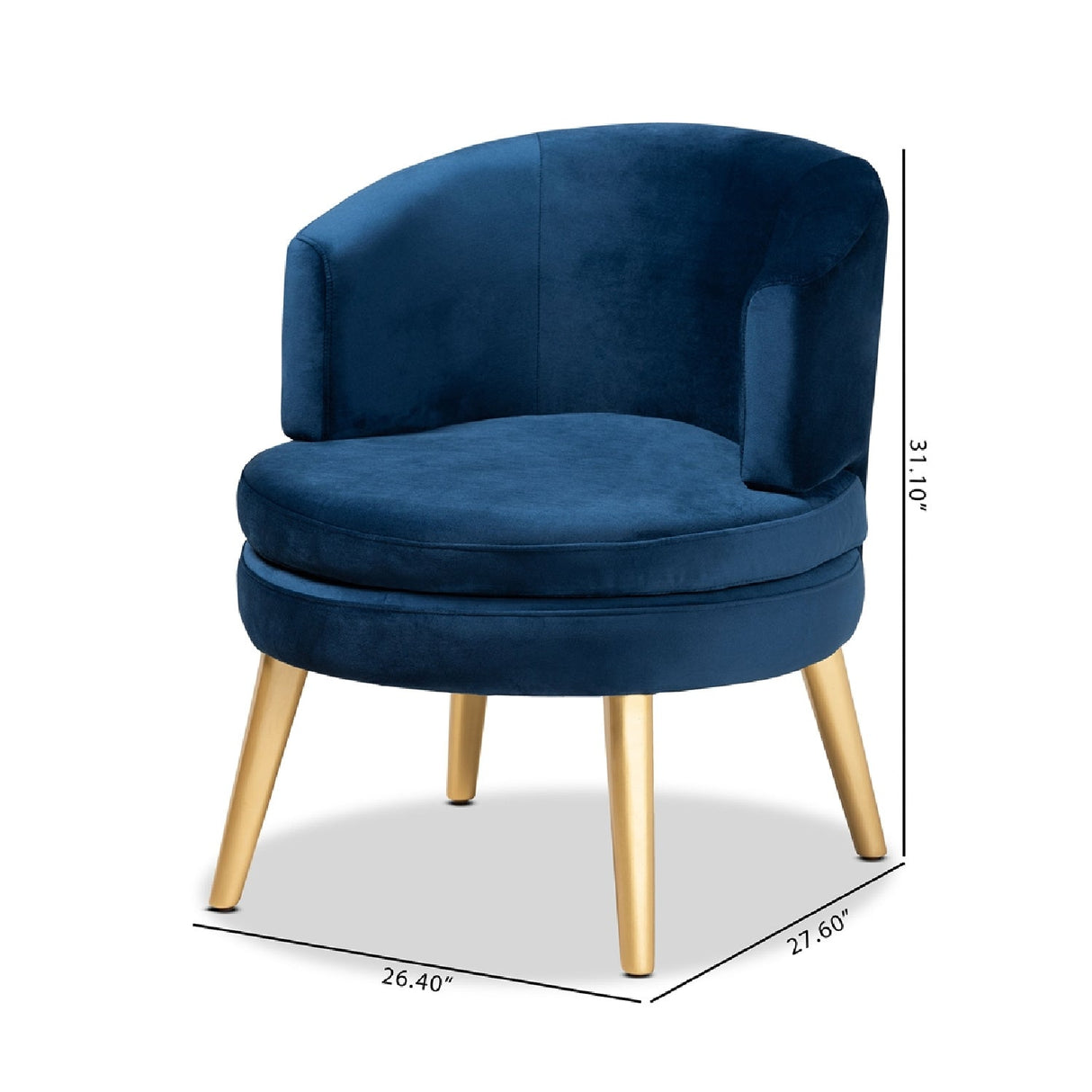   Modern European furniture - Round Velvet Accent Chair - www.oroa.com | Oroa.com