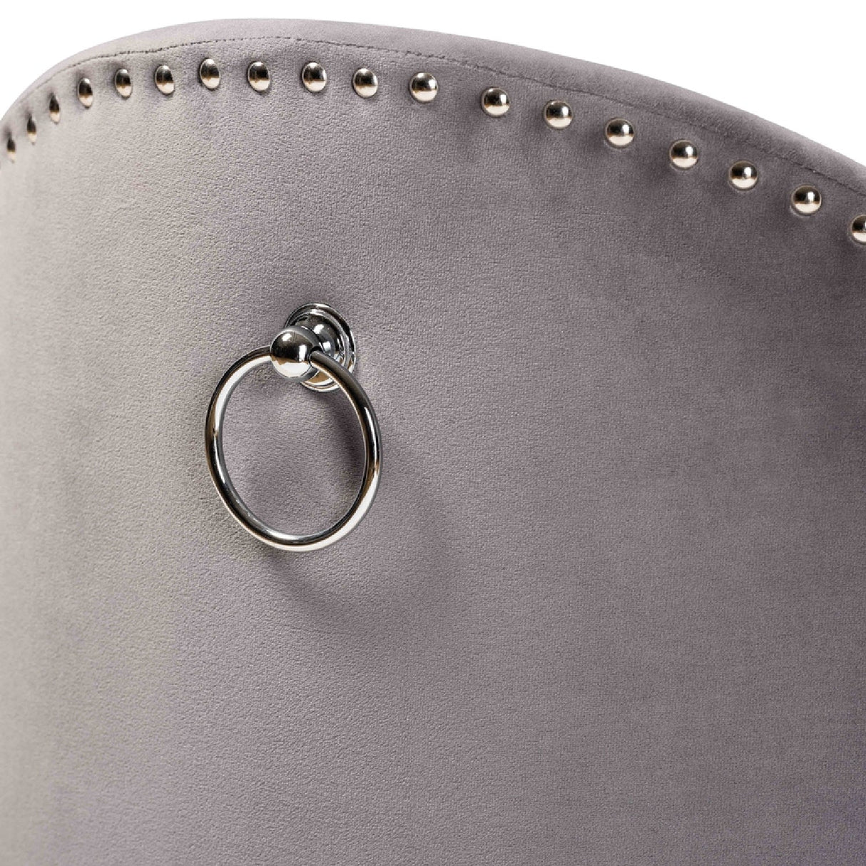   Modern European furniture - Studded Velvet Rolling Accent Chair - www.oroa.com | Oroa.com