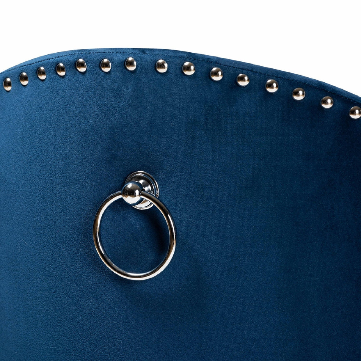   Modern European furniture - Studded Velvet Rolling Accent Chair - www.oroa.com | Oroa.com