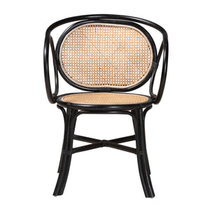   Modern European furniture - Black Framed Rattan Dining Chair - www.oroa.com | Oroa.com