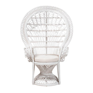   Modern European furniture - White Rattan Peacock Chair - www.oroa.com | Oroa.com