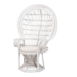   Modern European furniture - White Rattan Peacock Chair - www.oroa.com | Oroa.com