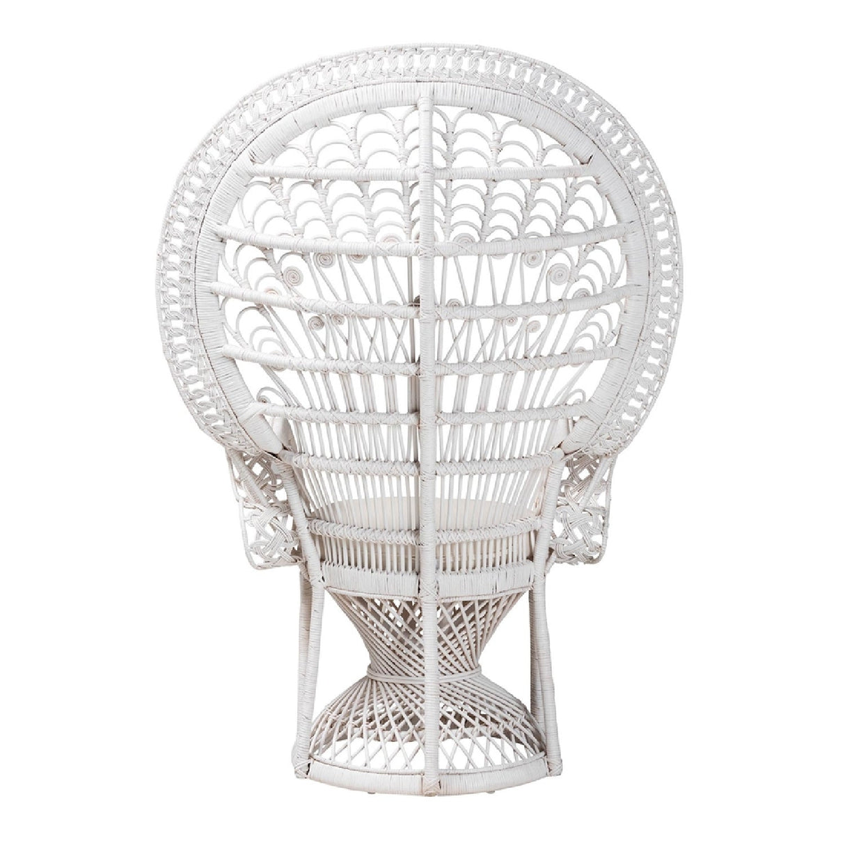   Modern European furniture - White Rattan Peacock Chair - www.oroa.com | Oroa.com