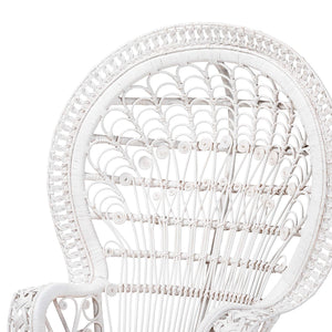   Modern European furniture - White Rattan Peacock Chair - www.oroa.com | Oroa.com