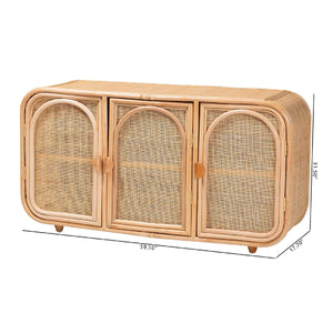   Modern European furniture - Handcrafted Rattan 3 Door Cabinet - www.oroa.com | Oroa.com
