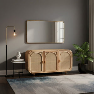   Modern European furniture - Handcrafted Rattan 3 Door Cabinet - www.oroa.com | Oroa.com