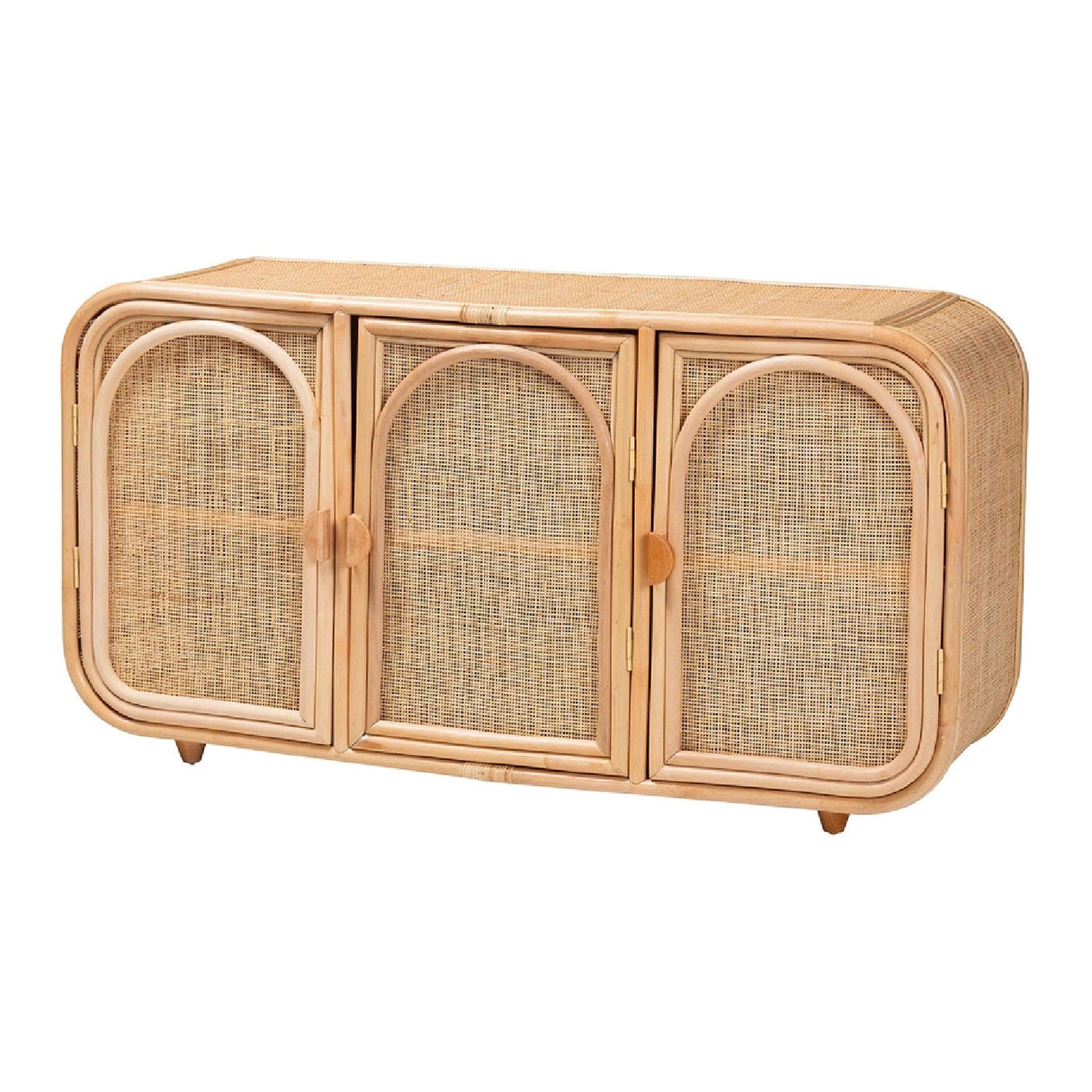   Modern European furniture - Handcrafted Rattan 3 Door Cabinet - www.oroa.com | Oroa.com