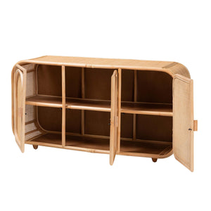   Modern European furniture - Handcrafted Rattan 3 Door Cabinet - www.oroa.com | Oroa.com