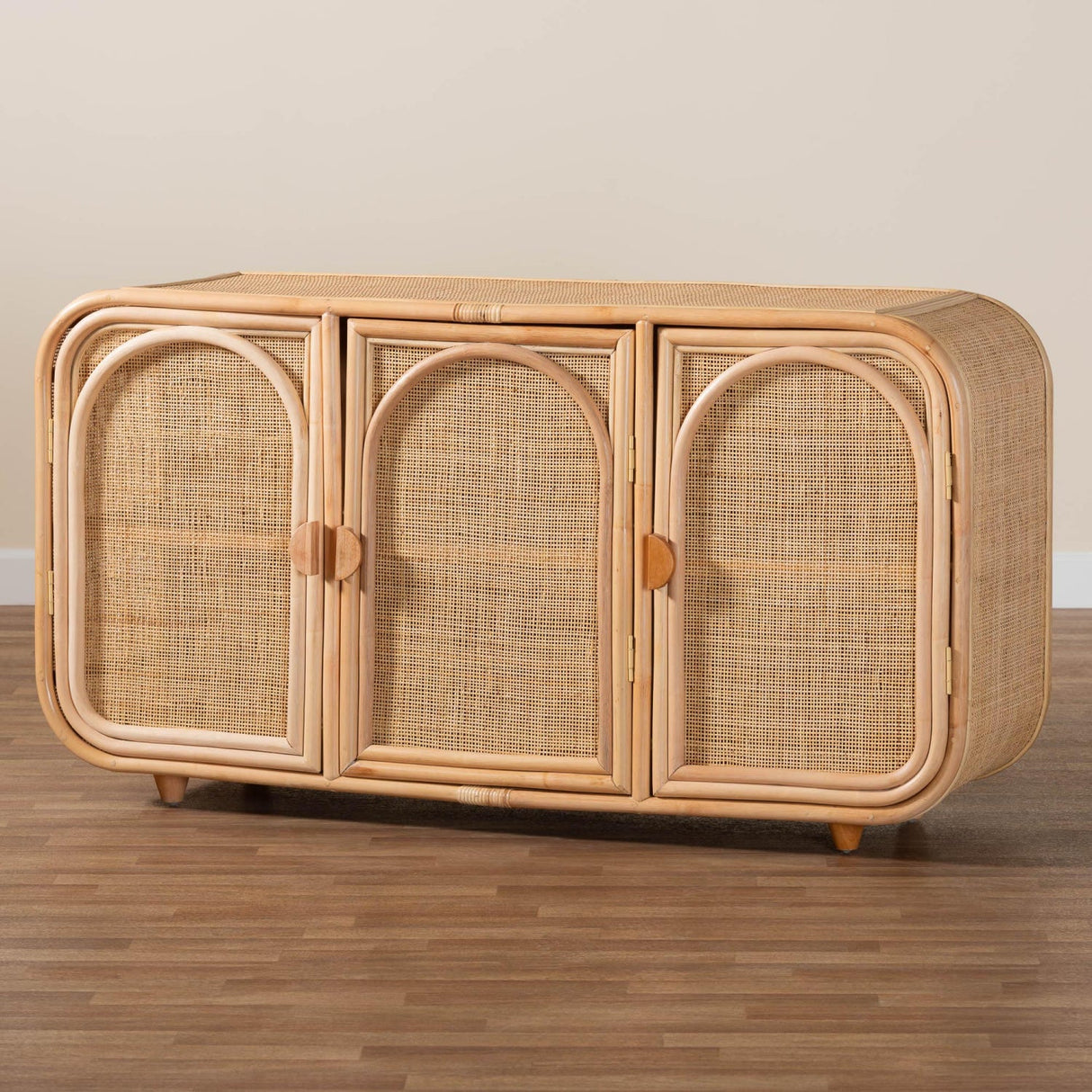   Modern European furniture - Handcrafted Rattan 3 Door Cabinet - www.oroa.com | Oroa.com