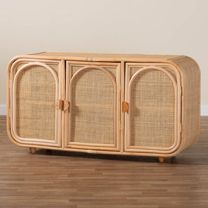   Modern European furniture - Handcrafted Rattan 3 Door Cabinet - www.oroa.com | Oroa.com