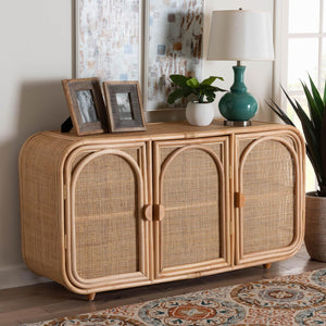   Modern European furniture - Handcrafted Rattan 3 Door Cabinet - www.oroa.com | Oroa.com