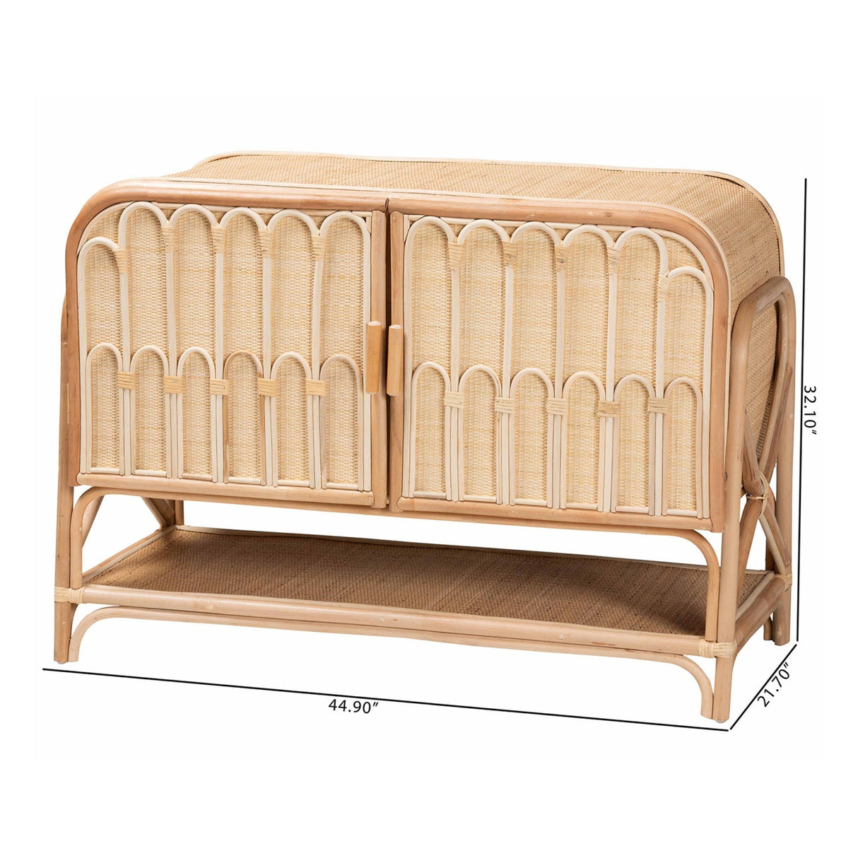   Modern European furniture - Curled Rattan Pole Cabinet - www.oroa.com | Oroa.com