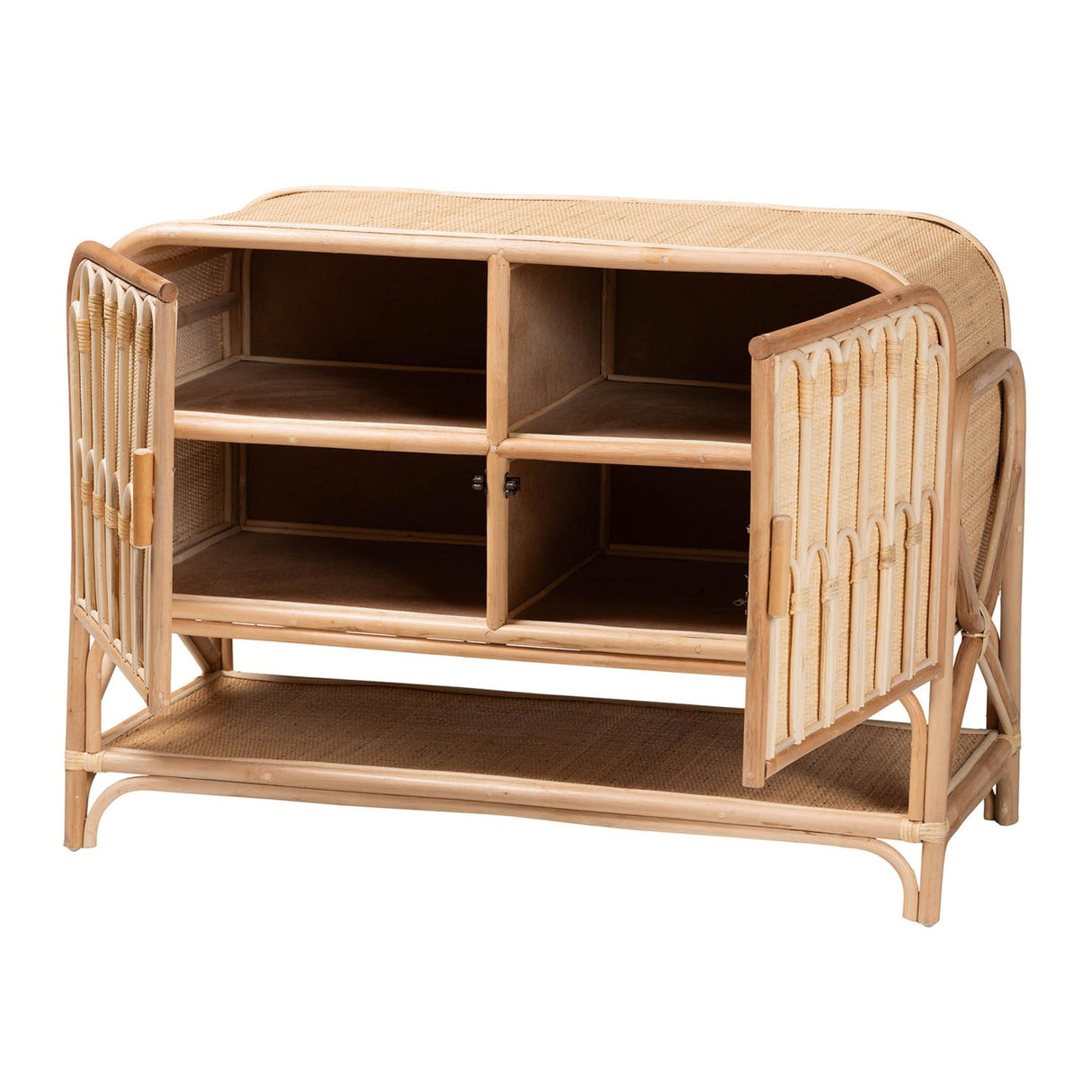   Modern European furniture - Curled Rattan Pole Cabinet - www.oroa.com | Oroa.com