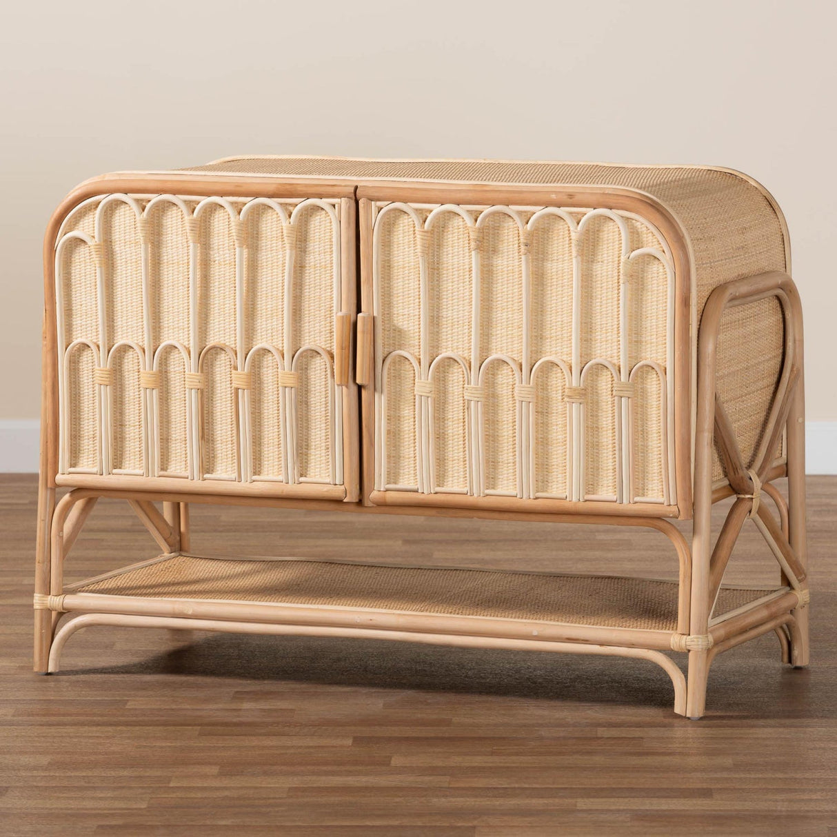   Modern European furniture - Curled Rattan Pole Cabinet - www.oroa.com | Oroa.com