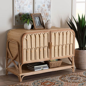   Modern European furniture - Curled Rattan Pole Cabinet - www.oroa.com | Oroa.com