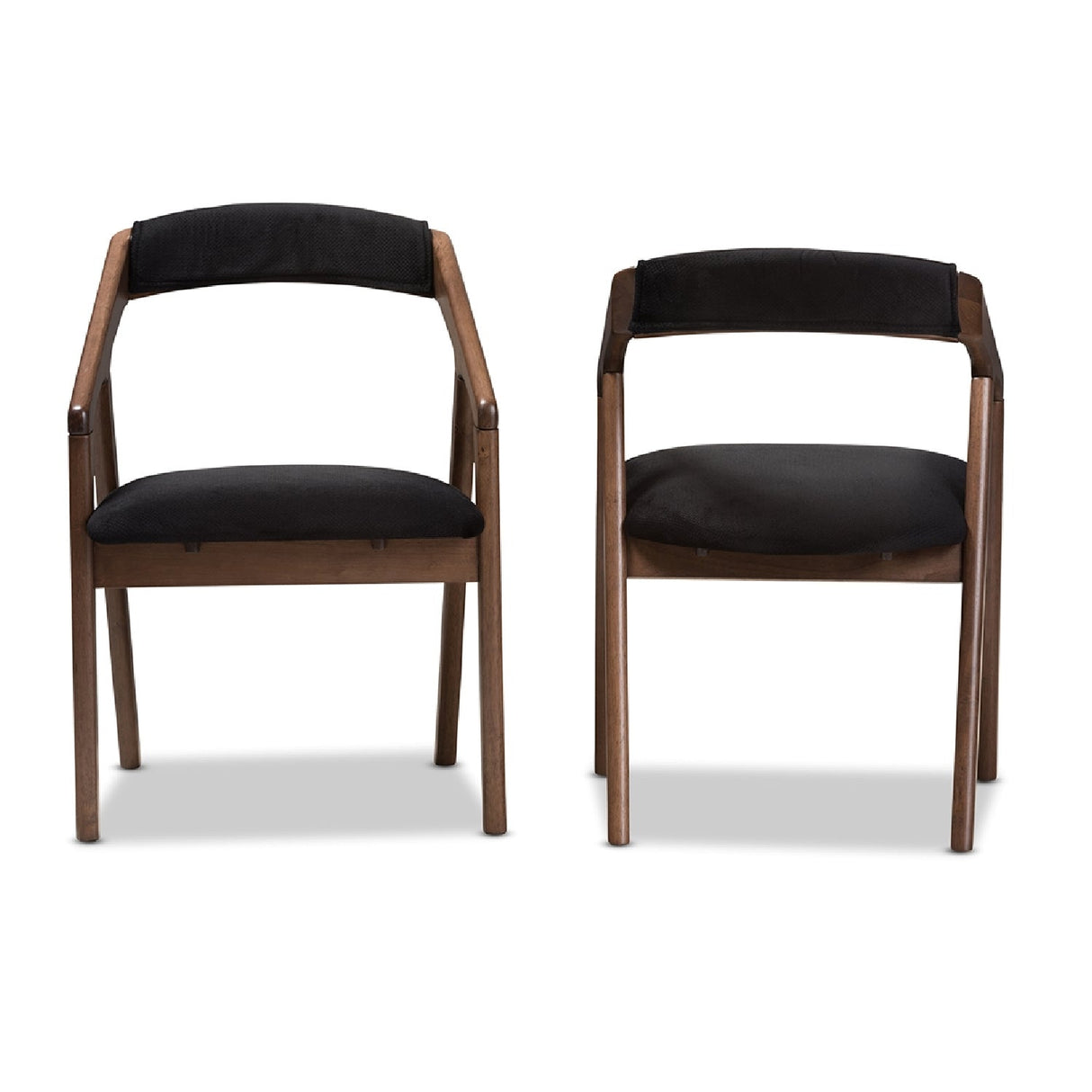   Modern European furniture - Black Velvet Dining Chairs 2 - www.oroa.com | Oroa.com