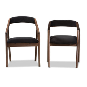   Modern European furniture - Black Velvet Dining Chairs 2 - www.oroa.com | Oroa.com