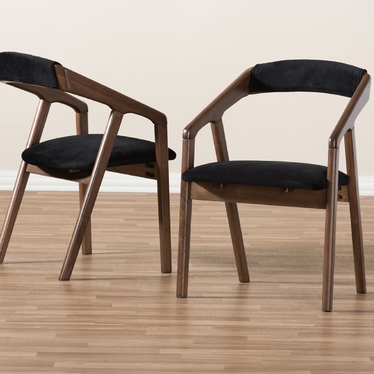   Modern European furniture - Black Velvet Dining Chairs 2 - www.oroa.com | Oroa.com