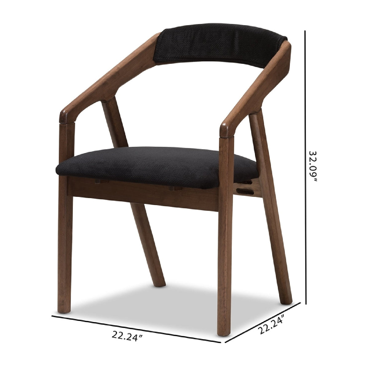   Modern European furniture - Black Velvet Dining Chairs 2 - www.oroa.com | Oroa.com