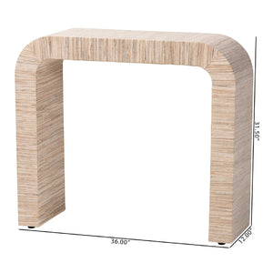   Modern European furniture - Woven Grasscloth Console Table - www.oroa.com | Oroa.com