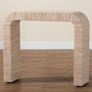   Modern European furniture - Woven Grasscloth Console Table - www.oroa.com | Oroa.com