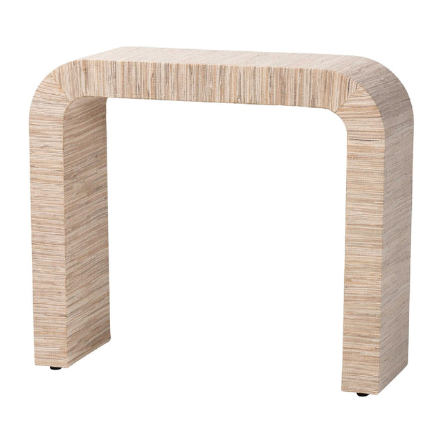 Modern European furniture - Woven Grasscloth Console Table - www.oroa.com