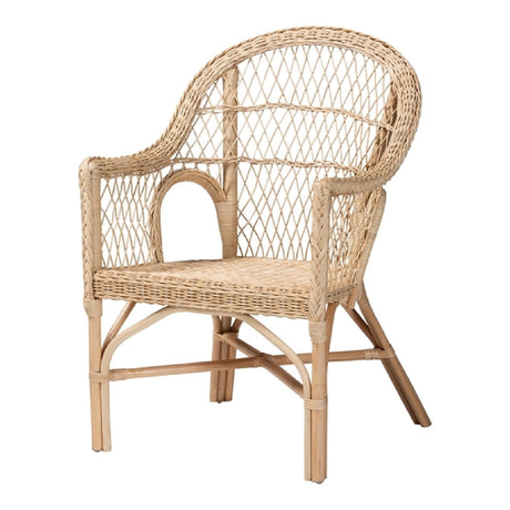   Modern European furniture - Natural Braided Rattan Lounge Chair - www.oroa.com | Oroa.com