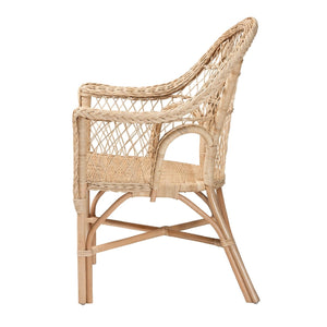   Modern European furniture - Natural Braided Rattan Lounge Chair - www.oroa.com | Oroa.com