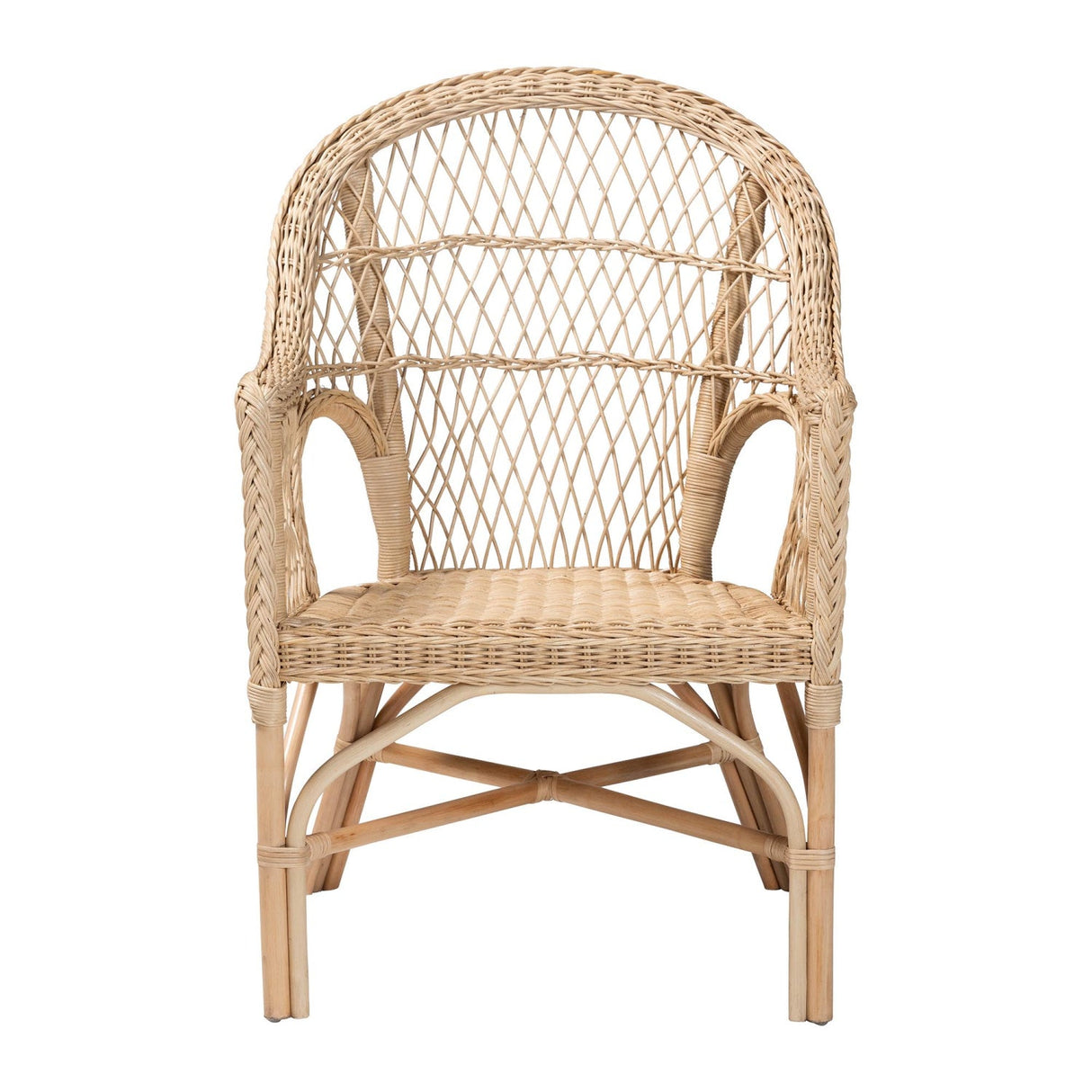   Modern European furniture - Natural Braided Rattan Lounge Chair - www.oroa.com | Oroa.com