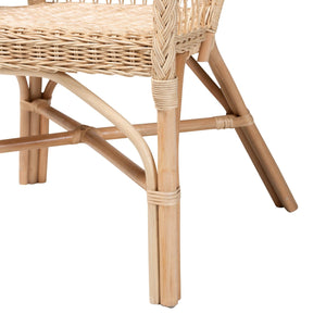   Modern European furniture - Natural Braided Rattan Lounge Chair - www.oroa.com | Oroa.com