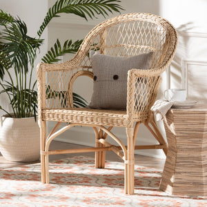   Modern European furniture - Natural Braided Rattan Lounge Chair - www.oroa.com | Oroa.com