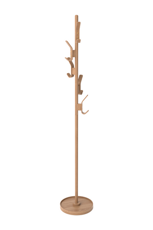   5-Hook Oak Coat Stand | Oroa.com