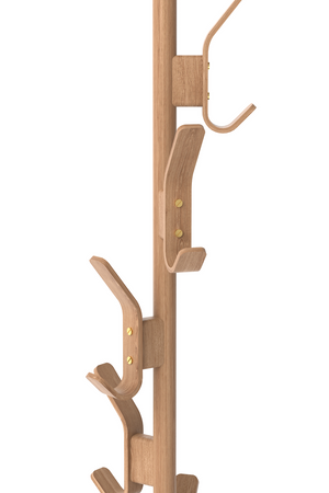   5-Hook Oak Coat Stand | Oroa.com