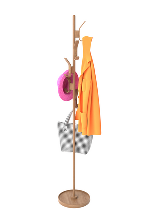   5-Hook Oak Coat Stand | Oroa.com