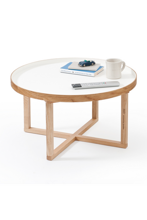   Wooden Round Coffee Table | Oroa.com