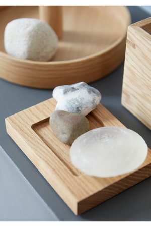   Rectangular Oak Soap Dish | Oroa.com