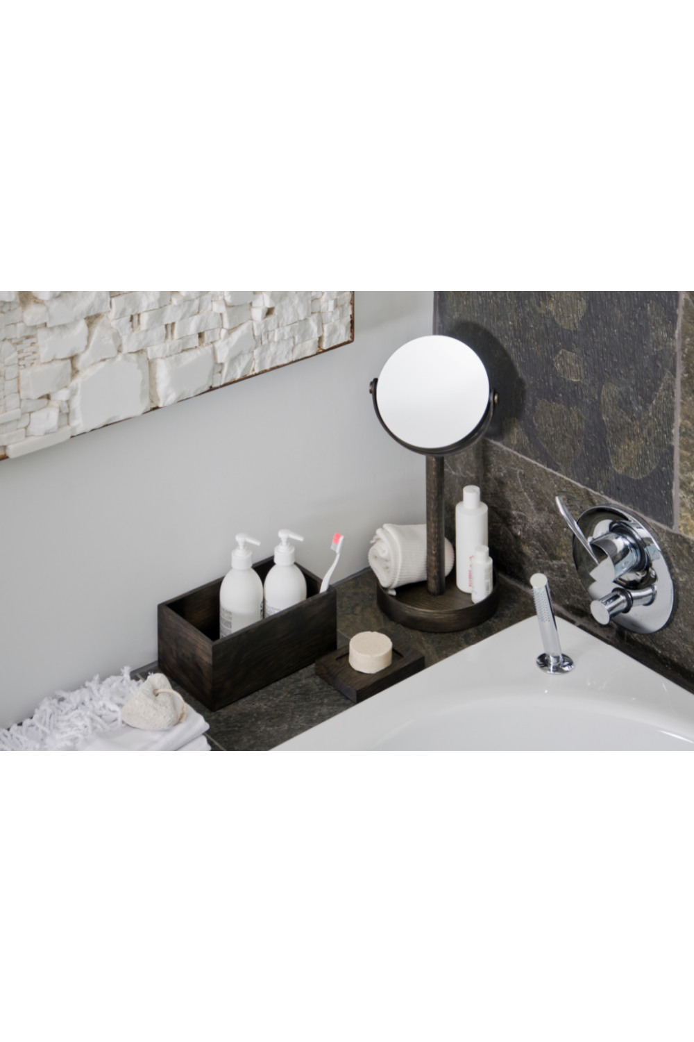   Rectangular Oak Soap Dish | Oroa.com