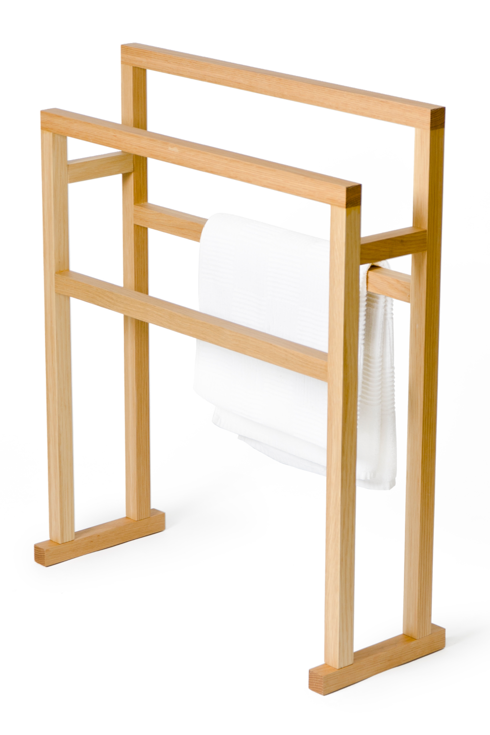  Oak Standing Towel Holder - L | Oroa.com