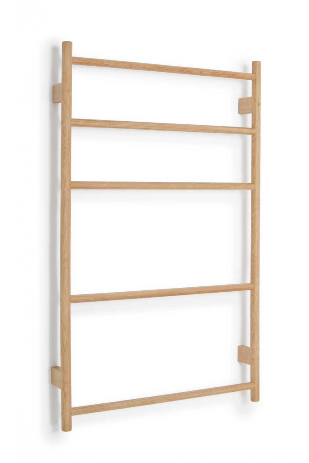   5-Bar Oak Wall Mounted Towel Rail | Oroa.com
